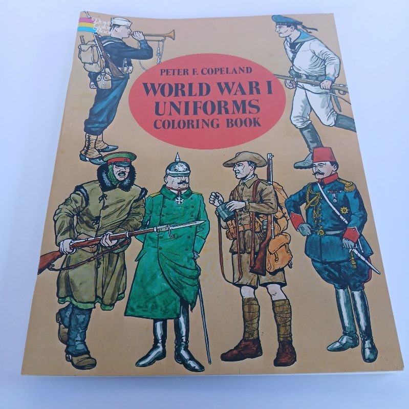Dover Adult Coloring Books Lot Of 5 Nature Gardens Birds Flowers & WW1 Uniforms