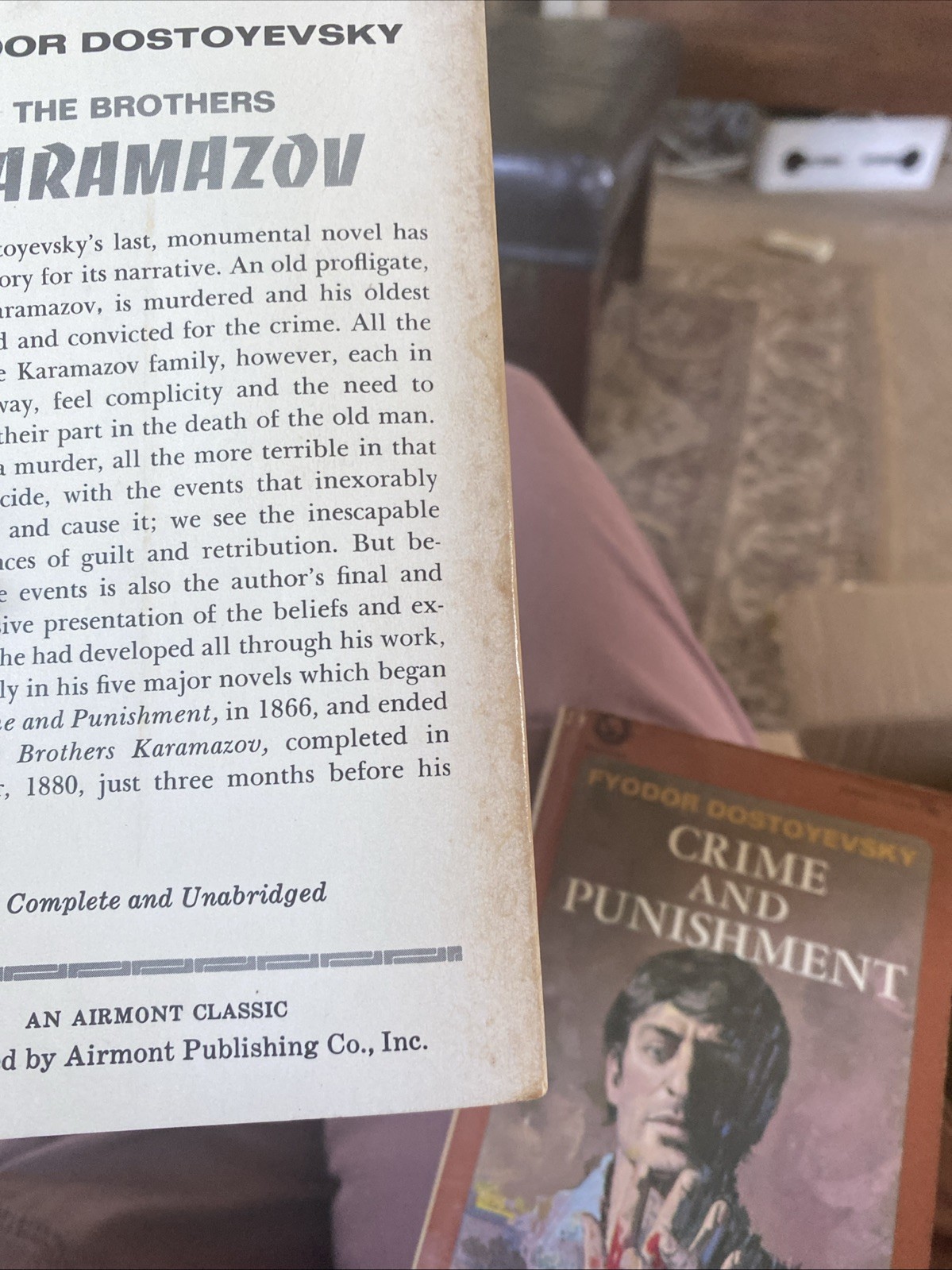 THE BROTHERS KARAMAZOV By Fyodor Dostoevsky, PAPERBACK, AIRMONT CLASSICS, 1966