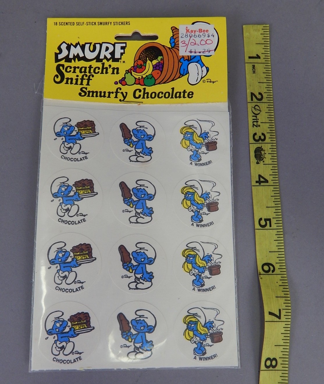 NEW Vintage 1982 Random House Smurf Village Punch-Out Book w Sniff Stickers Peyo