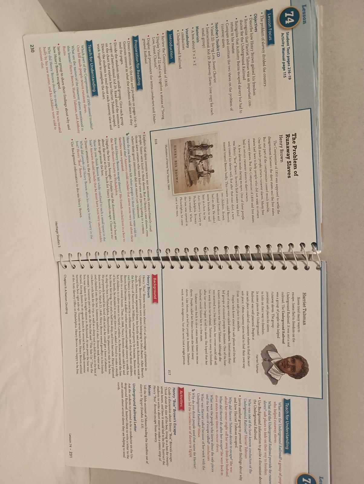 BJU Press Heritage Studies 3, Teacher’s Edition, 3rd Edition w/NO CD