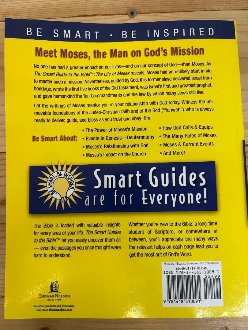 Life of Moses (The Smart Guide to the Bible Series) BRAND NEW with FREE SHIPPING