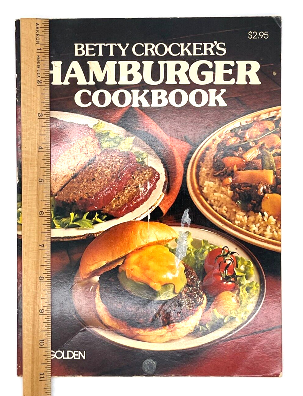 Betty Crocker Hamburger Cookbook Vintage 1977-72 pages Golden- See Video