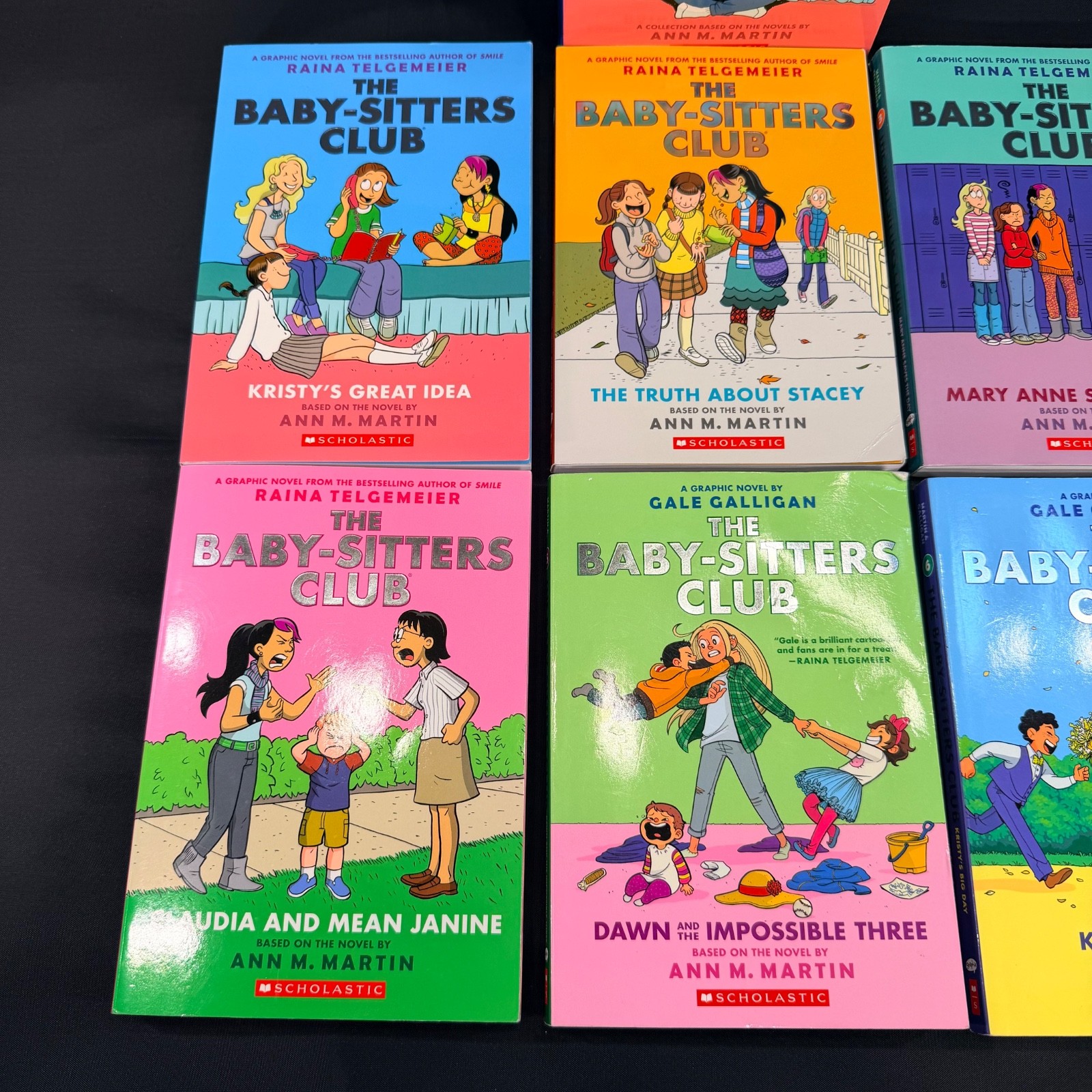 The Baby-Sitters Club #1-7 Graphic Novel Box Set by Raina Telgemeier Graphix COL