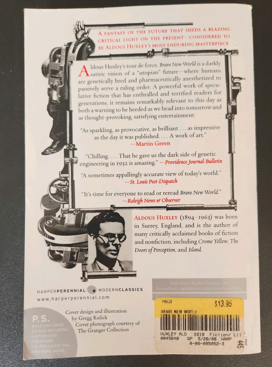 Brave New World ~ Aldous Huxley ~ Harper Perennial Modern Classics ~ VG