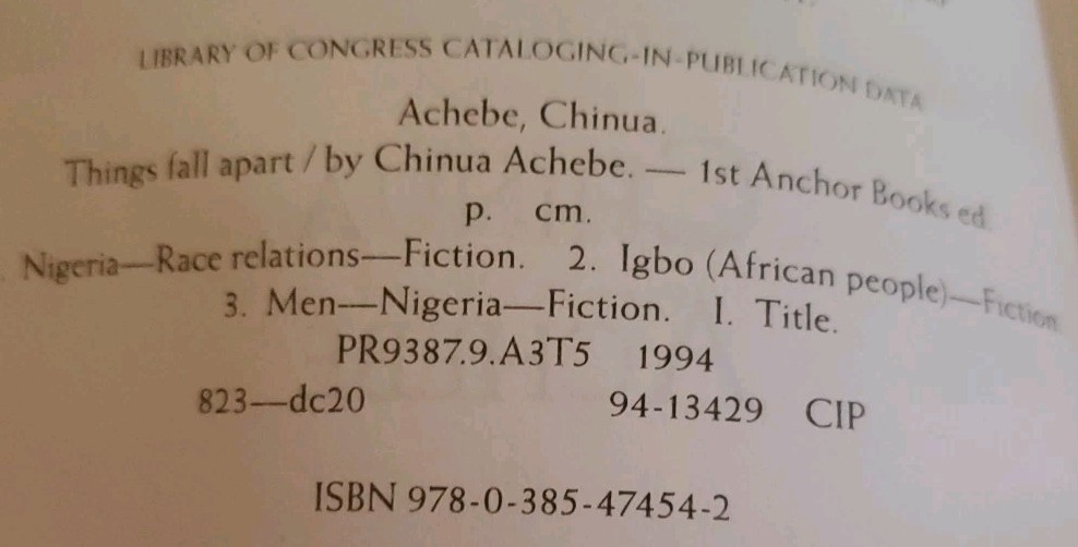 Things Fall Apart By Chinua Achebe (Paperback)