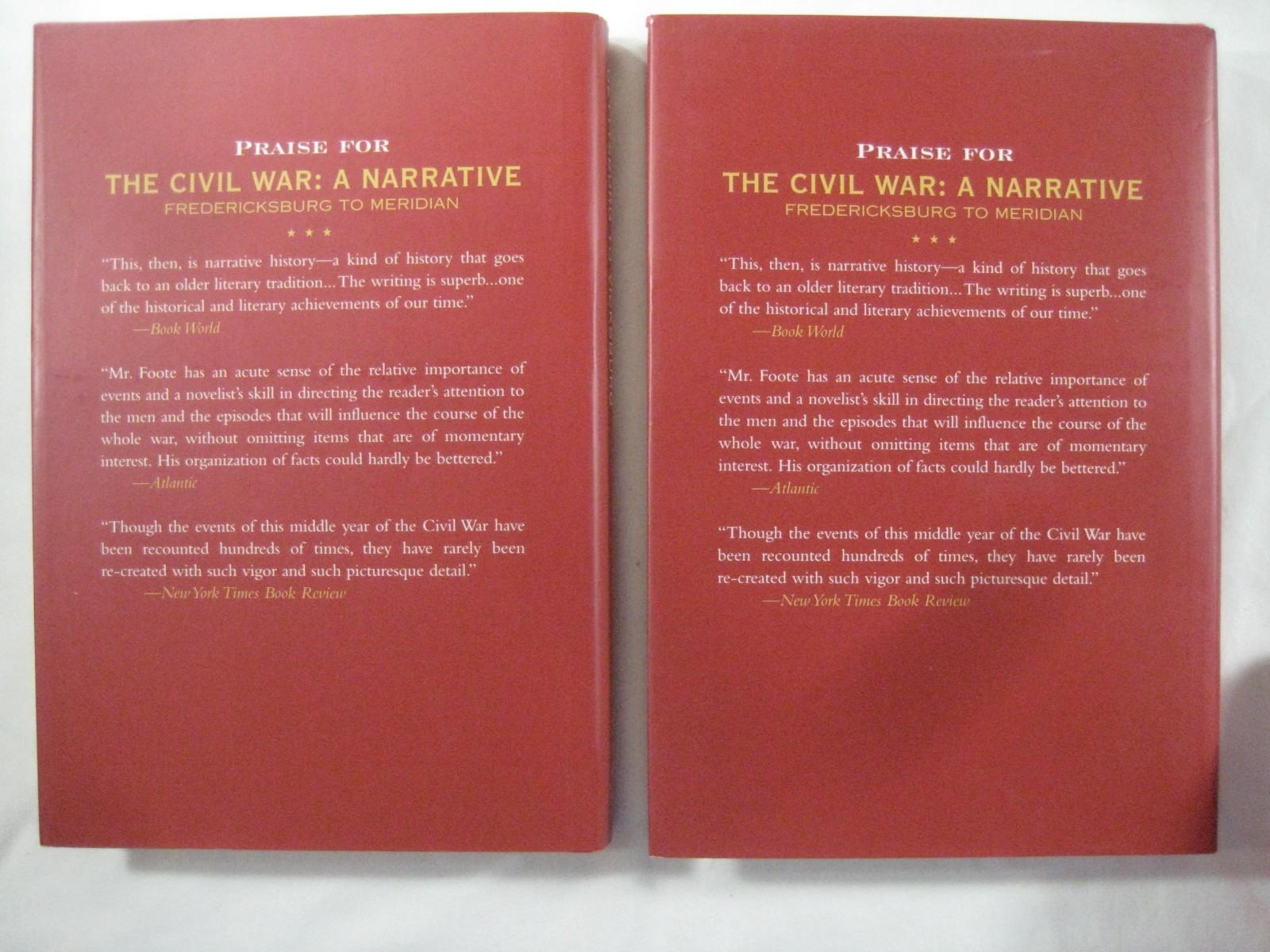 Lot books 9 volume set Shelby Foot Civil War A Narrative 1974 like NEW w/ DJs