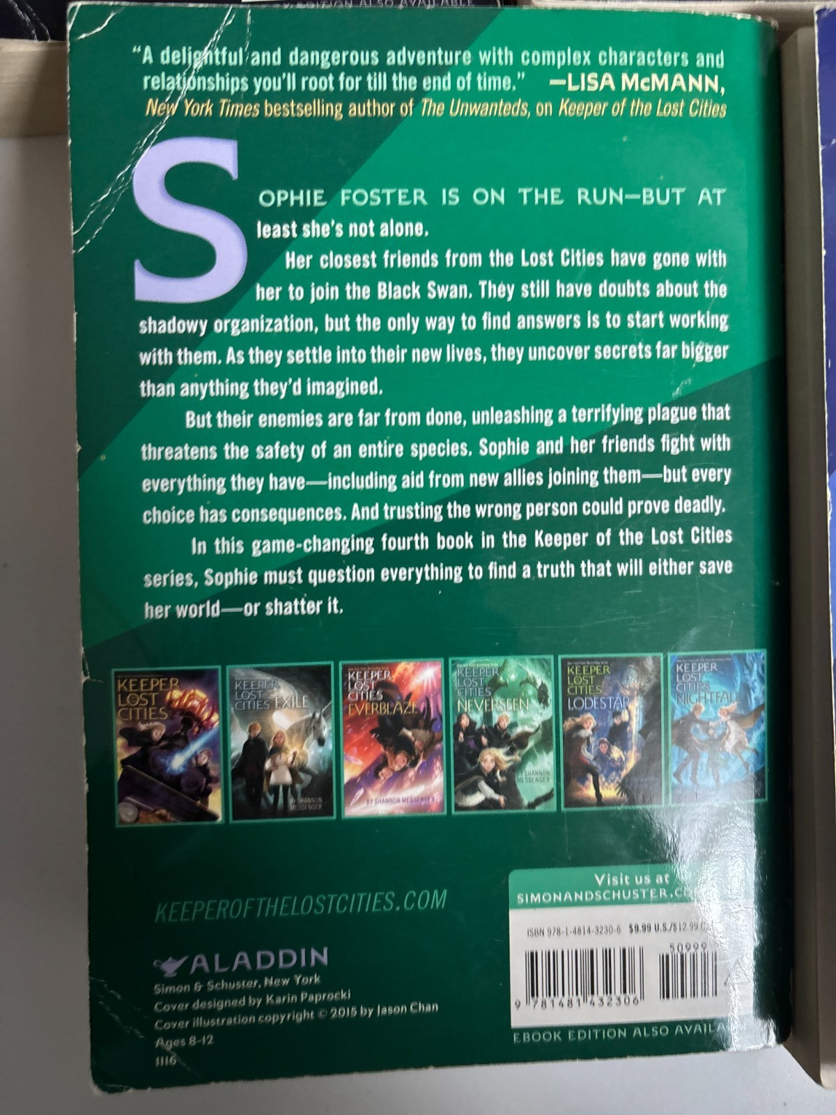 Keeper of the Lost Cities Book Lot 1-9 (Incl 8.5) Shannon Messenger HB PB