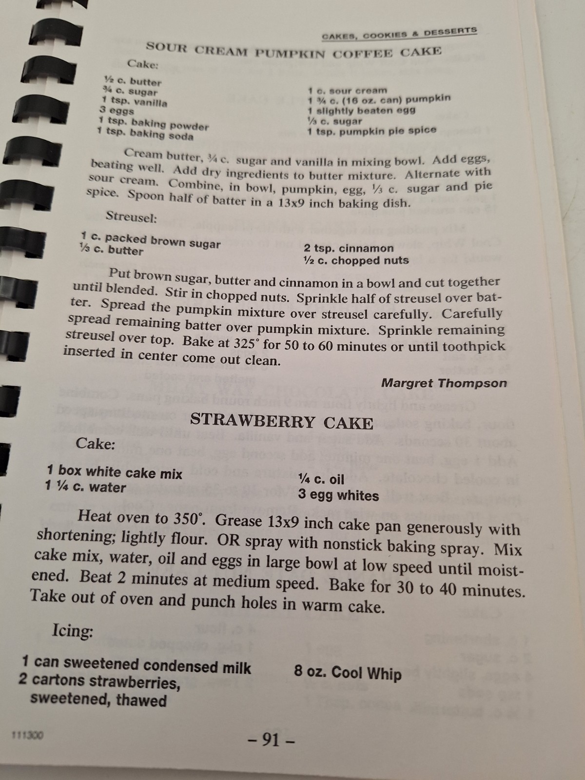 Avery High School Class of 2003 Cookbook ~ Avery, Texas