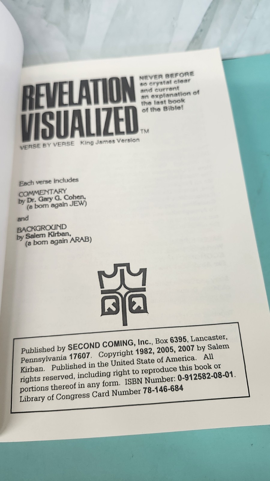 Revelation Visualized Paperback Gary, Kirban, Salem Cohen 2007 Paperback
