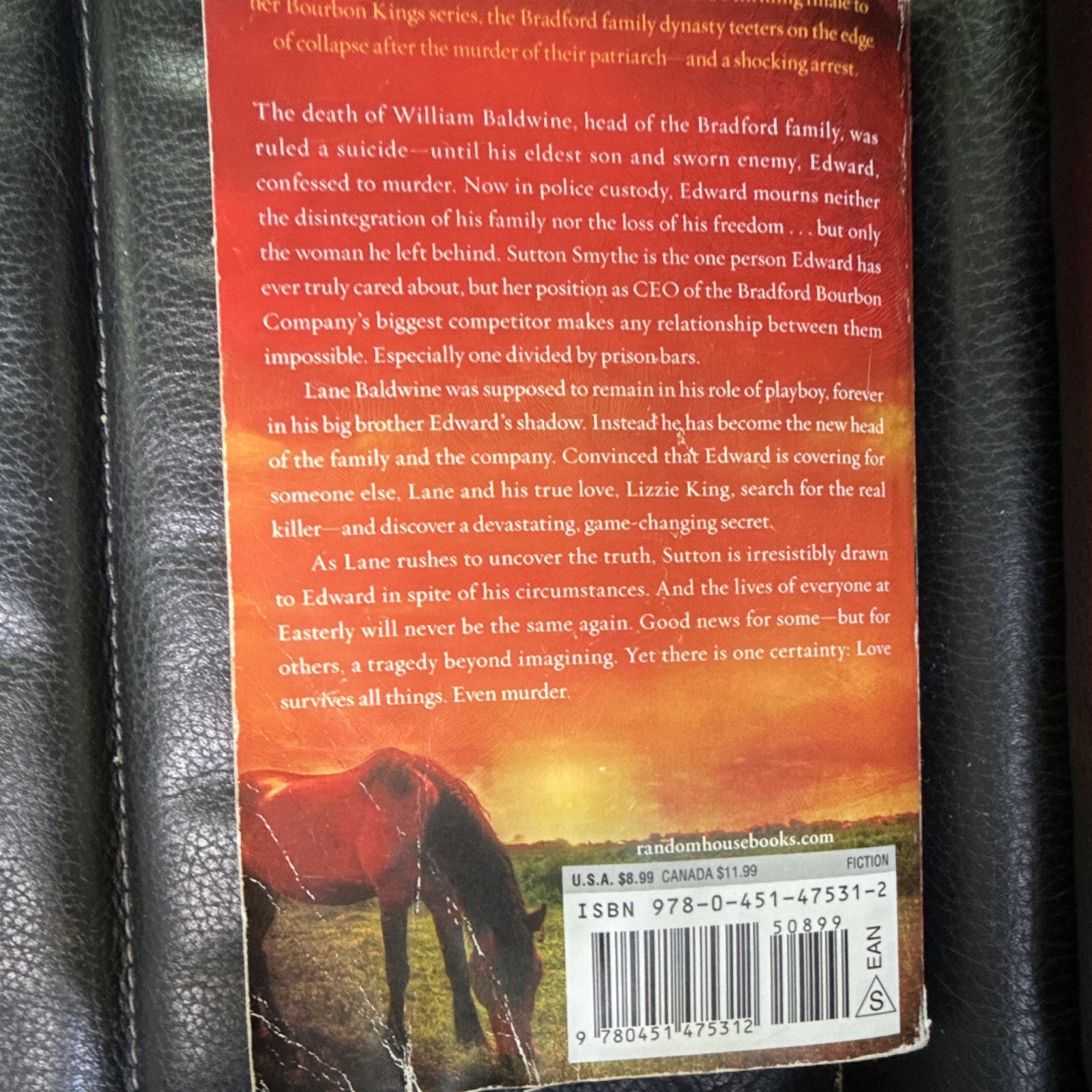 J.R. Ward The Bourbon Kings Hardcover Novel w/ Dust Jacket
