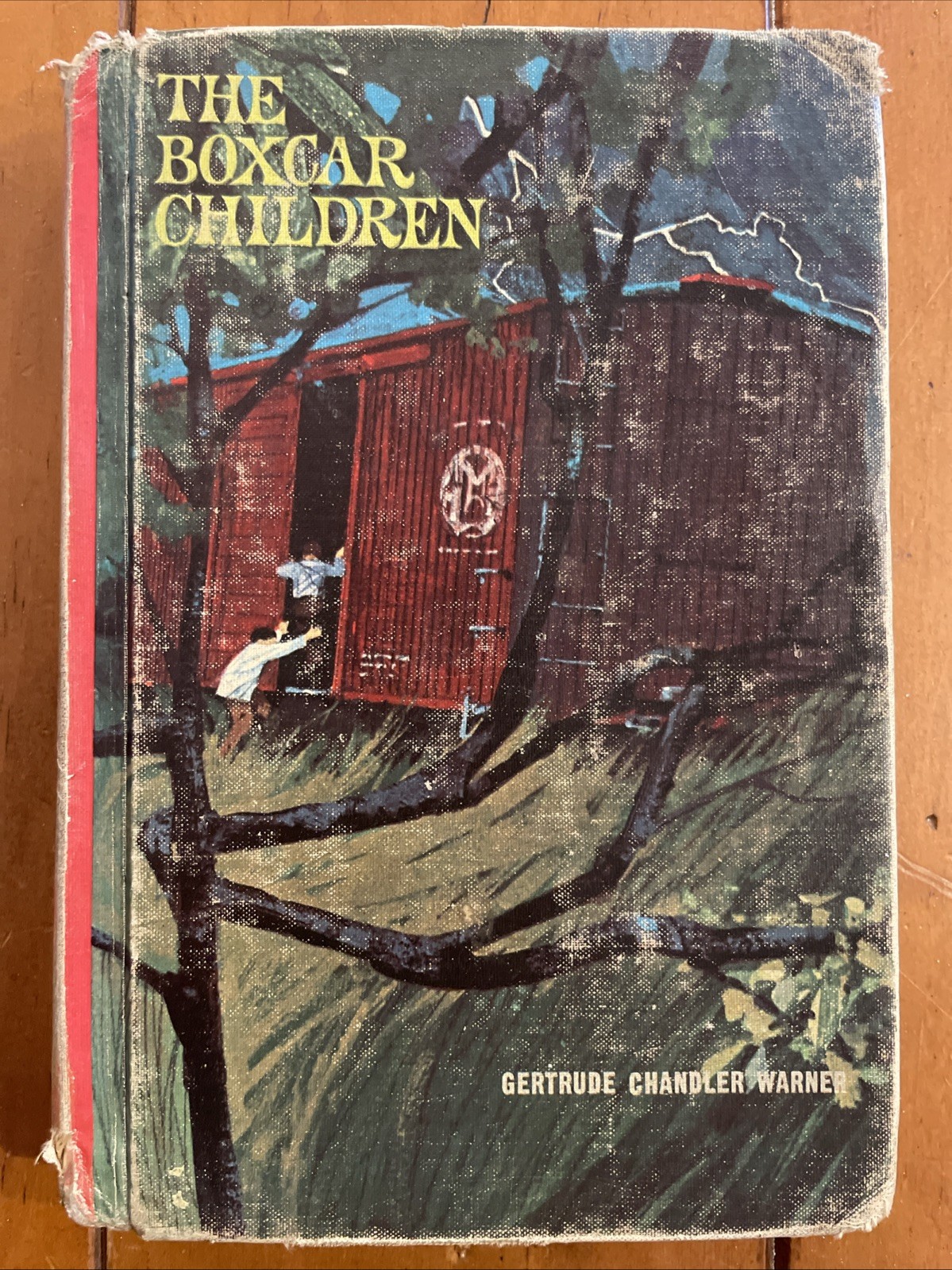 The Boxcar Children by Gertrude Chandler Warner Red Spine Hardcover 1950