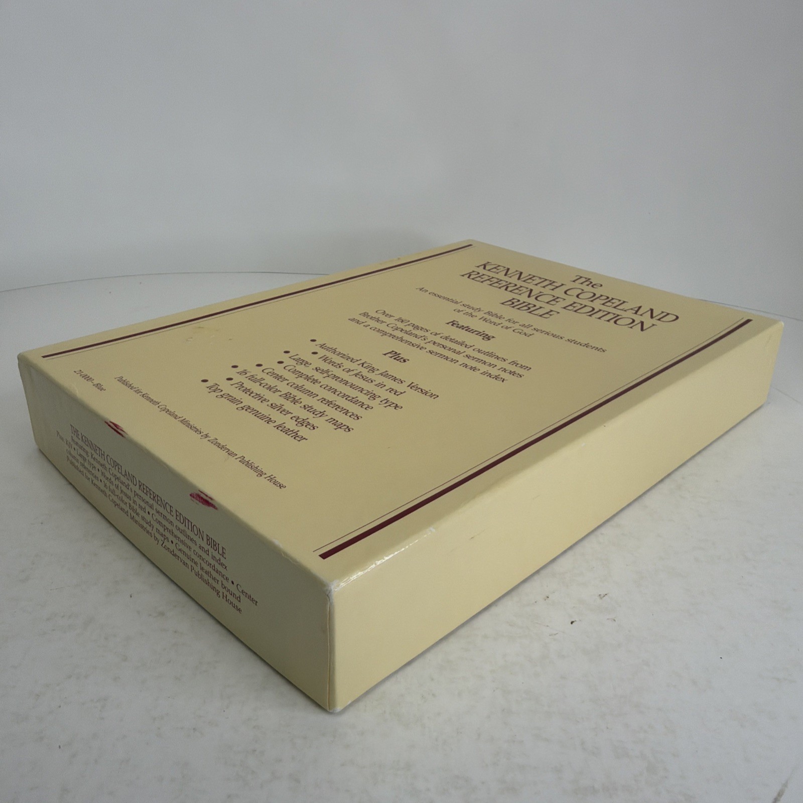 Kenneth Copeland Reference Ed. KJV Holy Bible Red Letter 1991 Genuine Leather