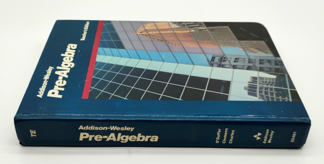 Pre-Algebra Teacher Edition Addison-Wesley Hardcover Math Book