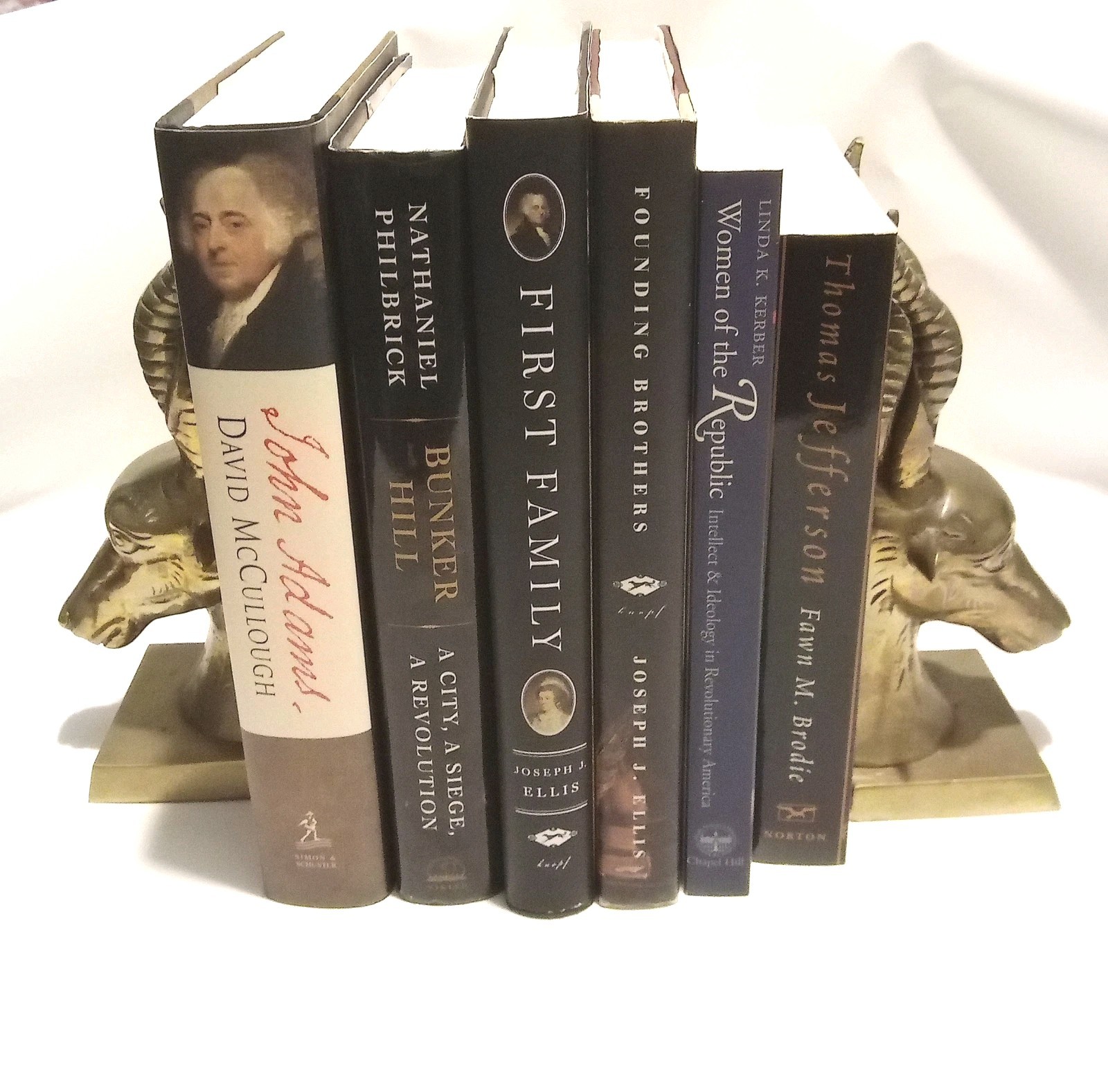 Book Mixed Lot of 6 Founding Fathers America Thomas Jefferson John Adams Bunker