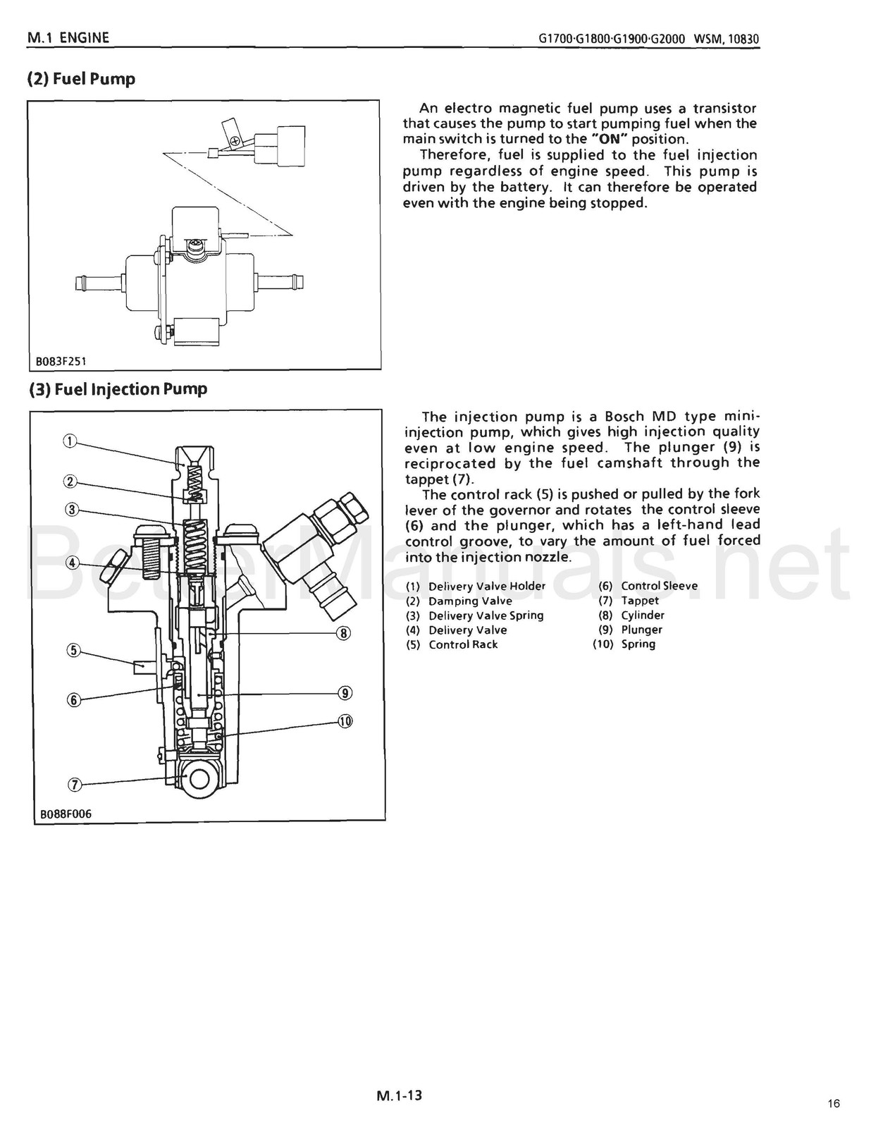 KUBOTA G1700 G1800 G1900 G2000 Service Manual – BOUND – COVERS – XL FOLDOUTS