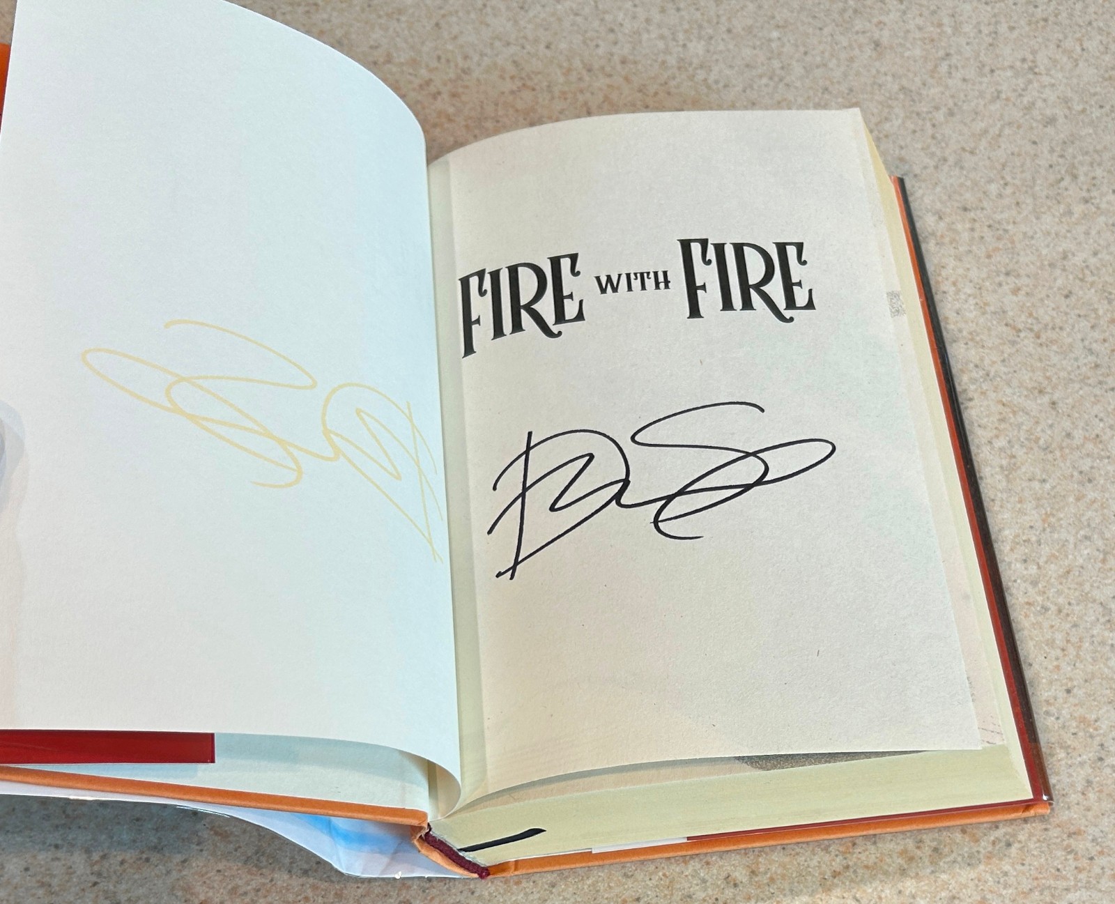 Destiny SORIA — Fire With Fire (Paranormal Romance) — 2021 SIGNED 1st Ed HC