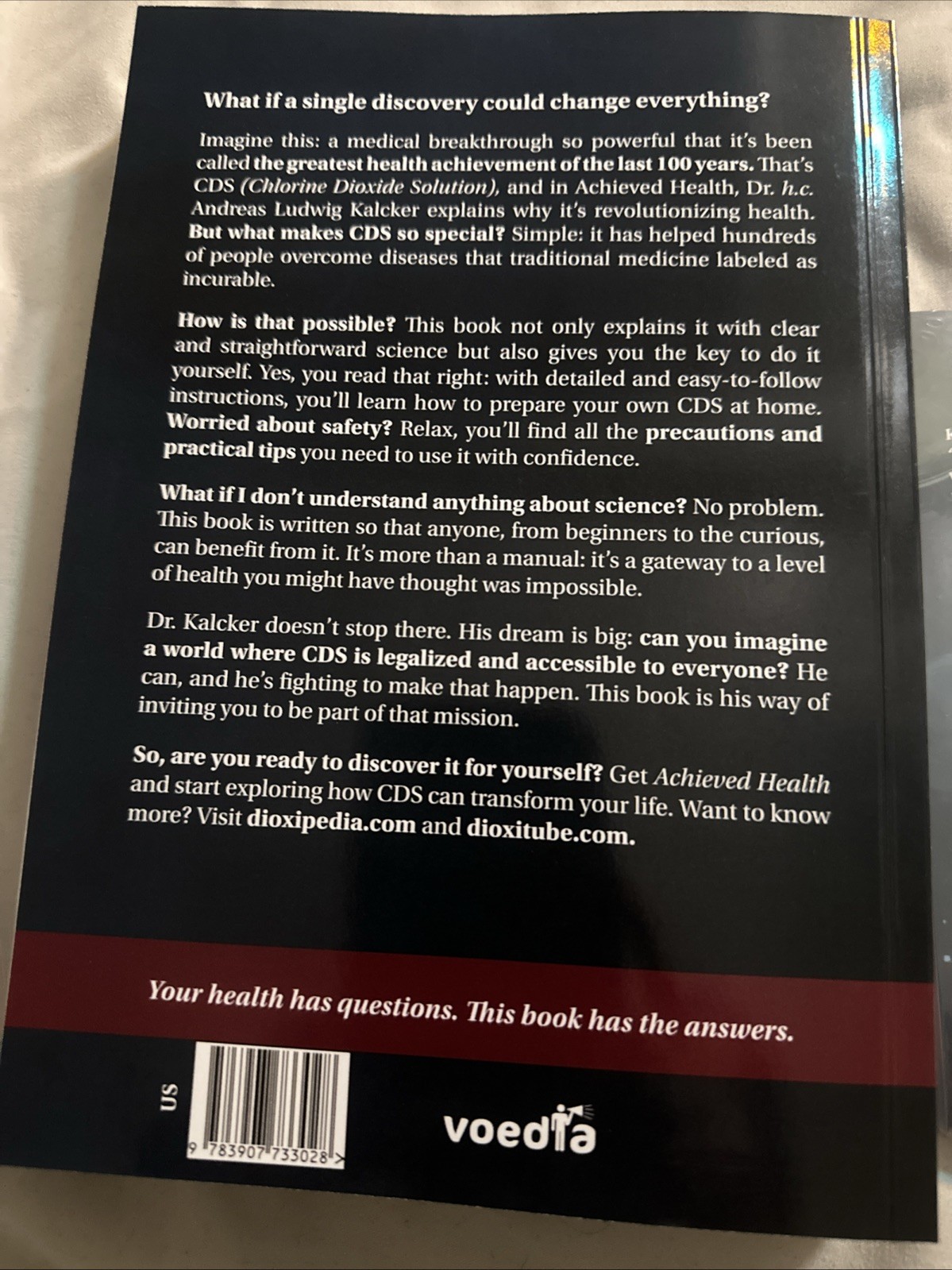 Set Of 2 Books ACHIEVED HEALTH by ANDREAS KALCKER