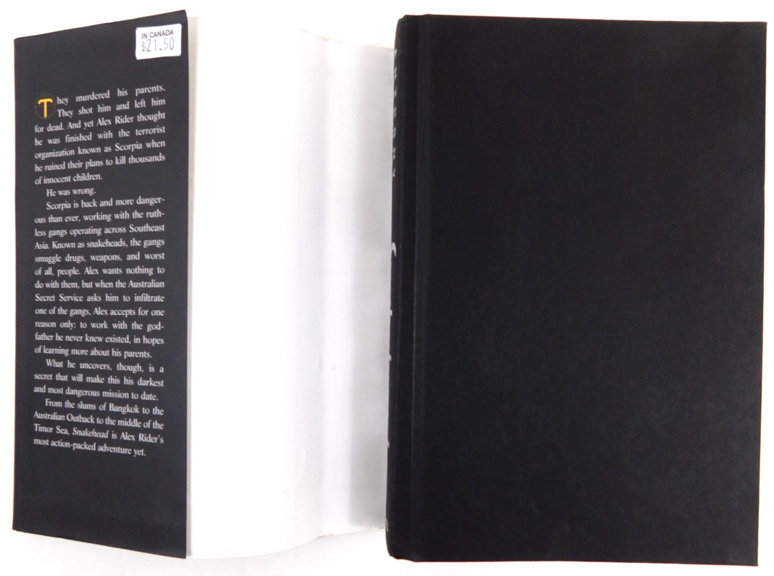 *SIGNED* First Edition ANTHONY HOROWITZ hardcover & jacket SNAKEHEAD 383 pages