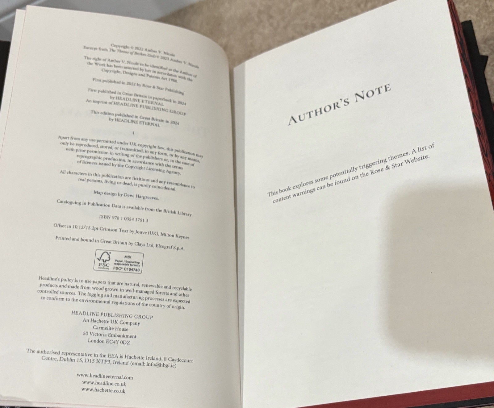 Signed Fairyloot The Book Of Azrael Gods And Monsters Book Set Amber V. Nicole