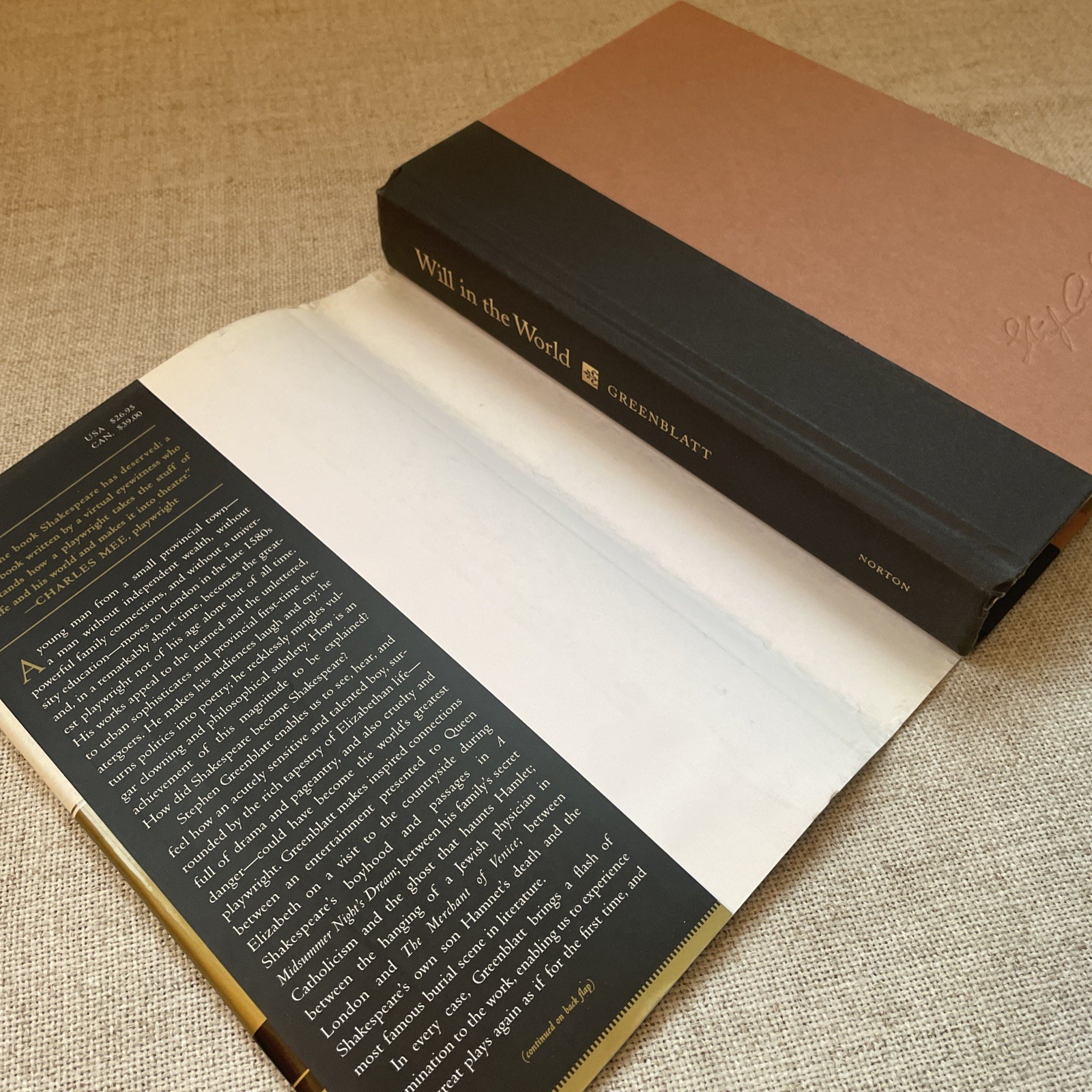 Will in the World by Stephen Greenblatt 2004 Hardcover First Edition Shakespeare