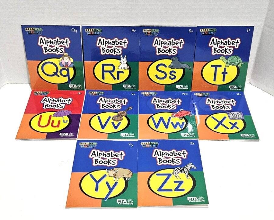Lot of 26 Reading Rods Alphabet Books A-Z 2003 ETA/Cuisenaire 4″ x 5.5″