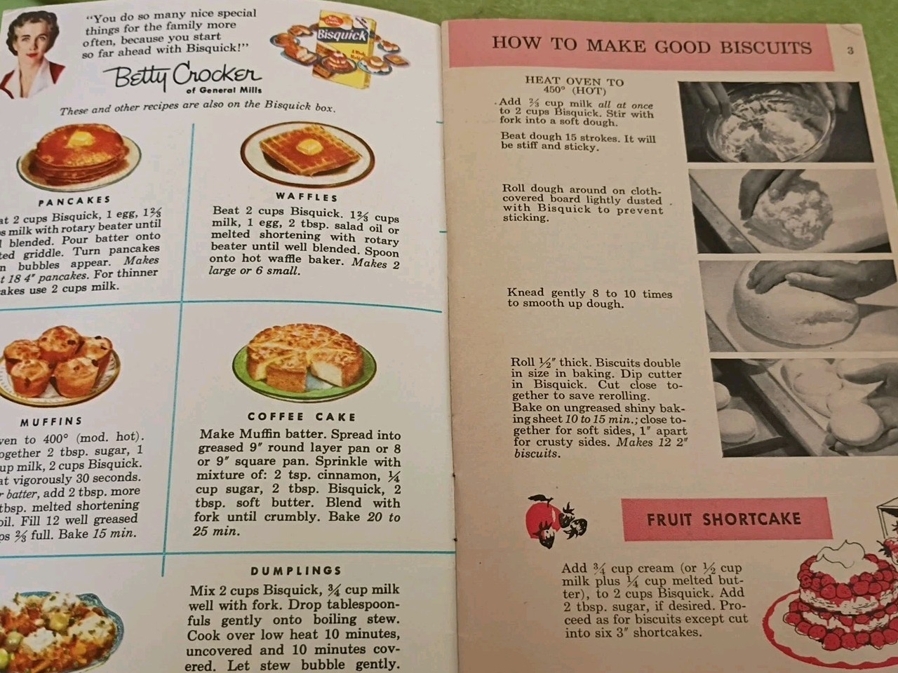 Betty Crocker’s Bisquick Cook Book 157 Recipes and Ideas Vintage 1956-26 pages
