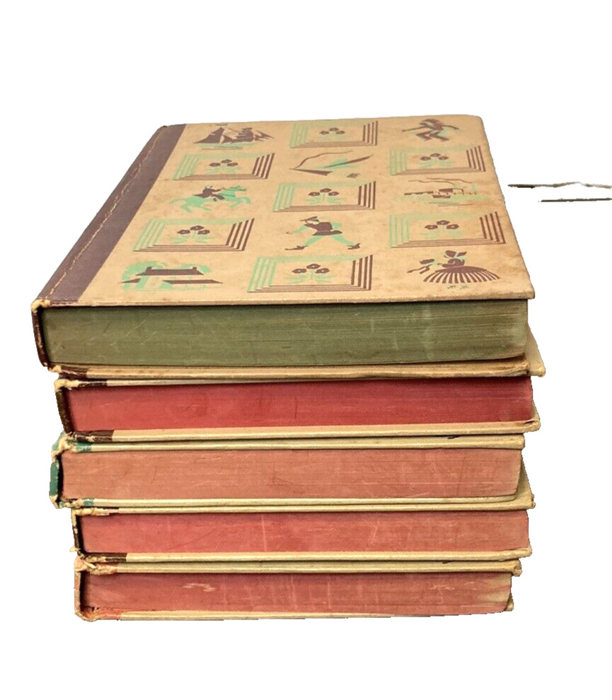 Vintage Antique Set of 5 Whitman Publishing Co Classic Books 1935/40s