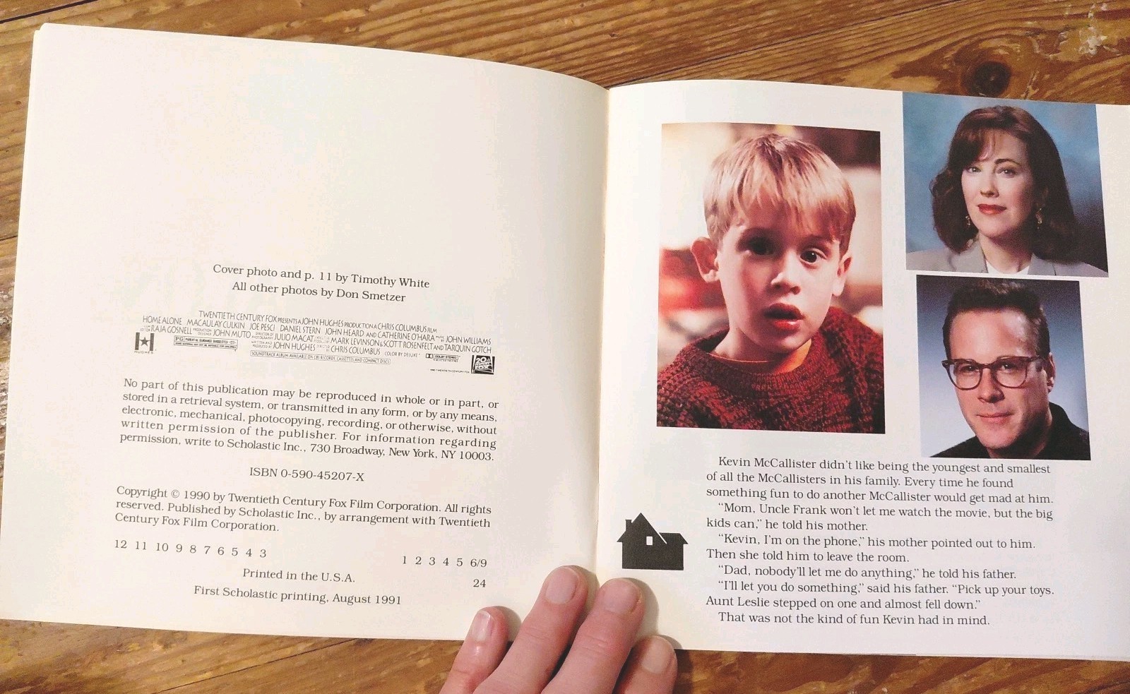 Home Alone Children’s Book Vintage 1990 Paperback Miculci