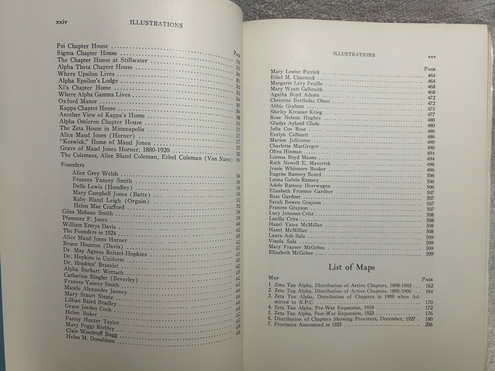 Vtg. Book History Zeta Tau Alpha Sorority 1898-1928 Illustrated 510 Pages Vol. 1
