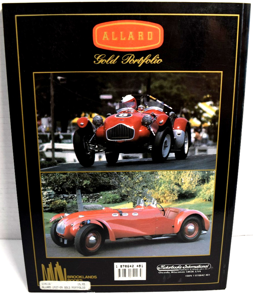 ALLARD Gold Portfolio 1937-1959 Brooklands Books Softbound *VERY GOOD*