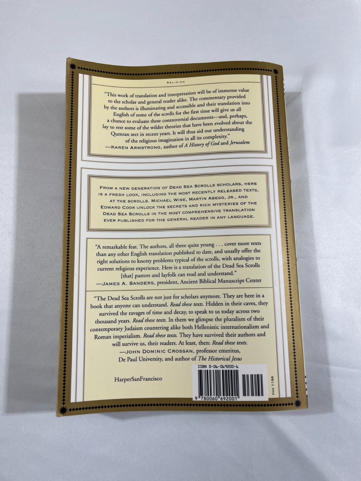 The Dead Sea Scrolls Michael Wise New Translation Religious History Paperback
