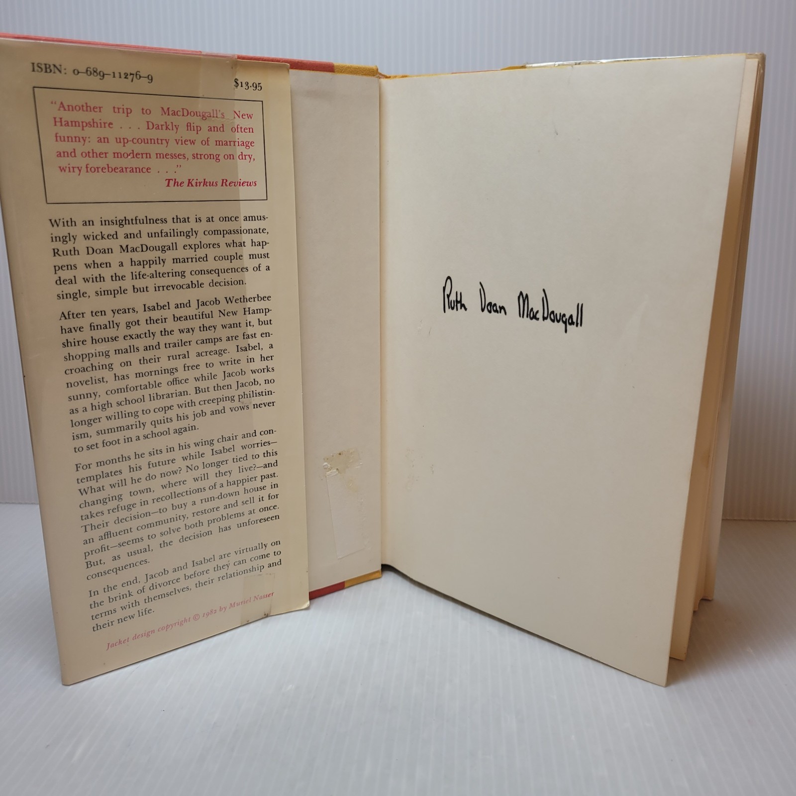 A Lovely Time Was Had By All by Ruth Doan MacDougall ~Vtg HC w/ DJ Signed 1st Ed
