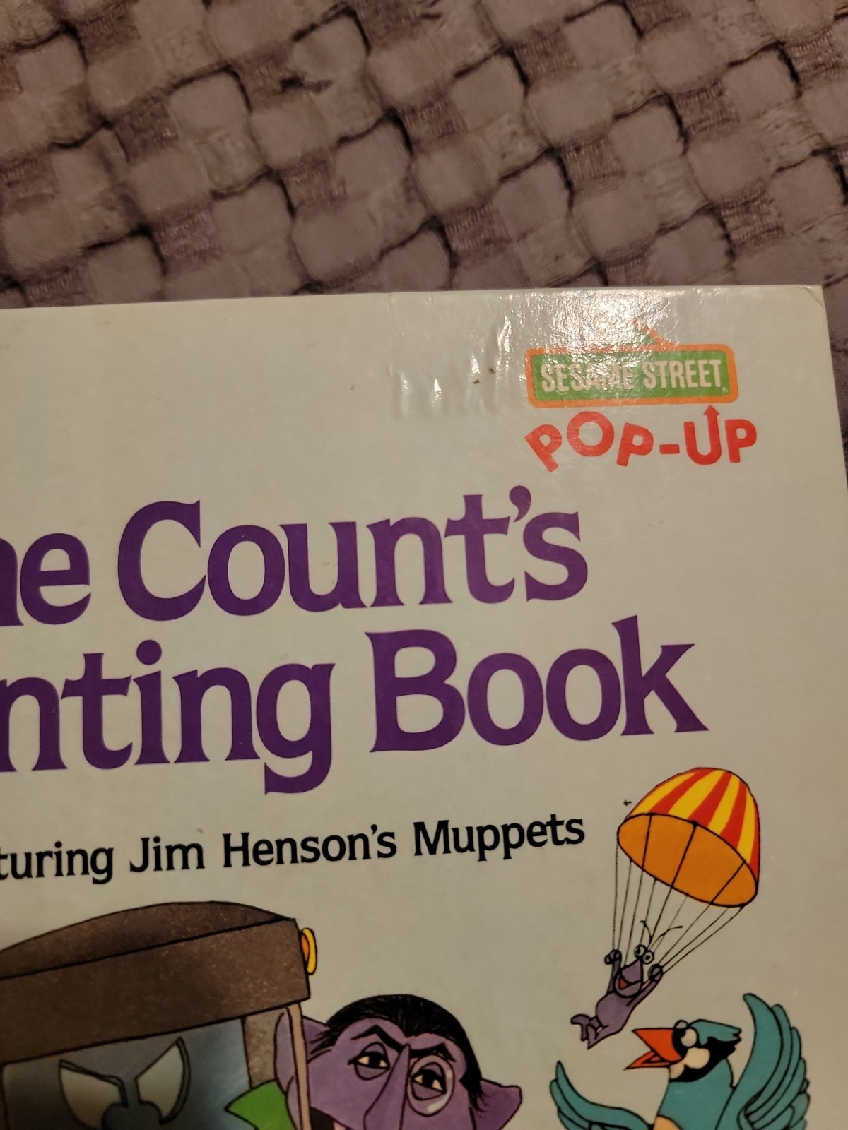 Vtg Sesame Street The Count’s Counting Pop-Up Book 1980 Jim Hensons’s Muppets