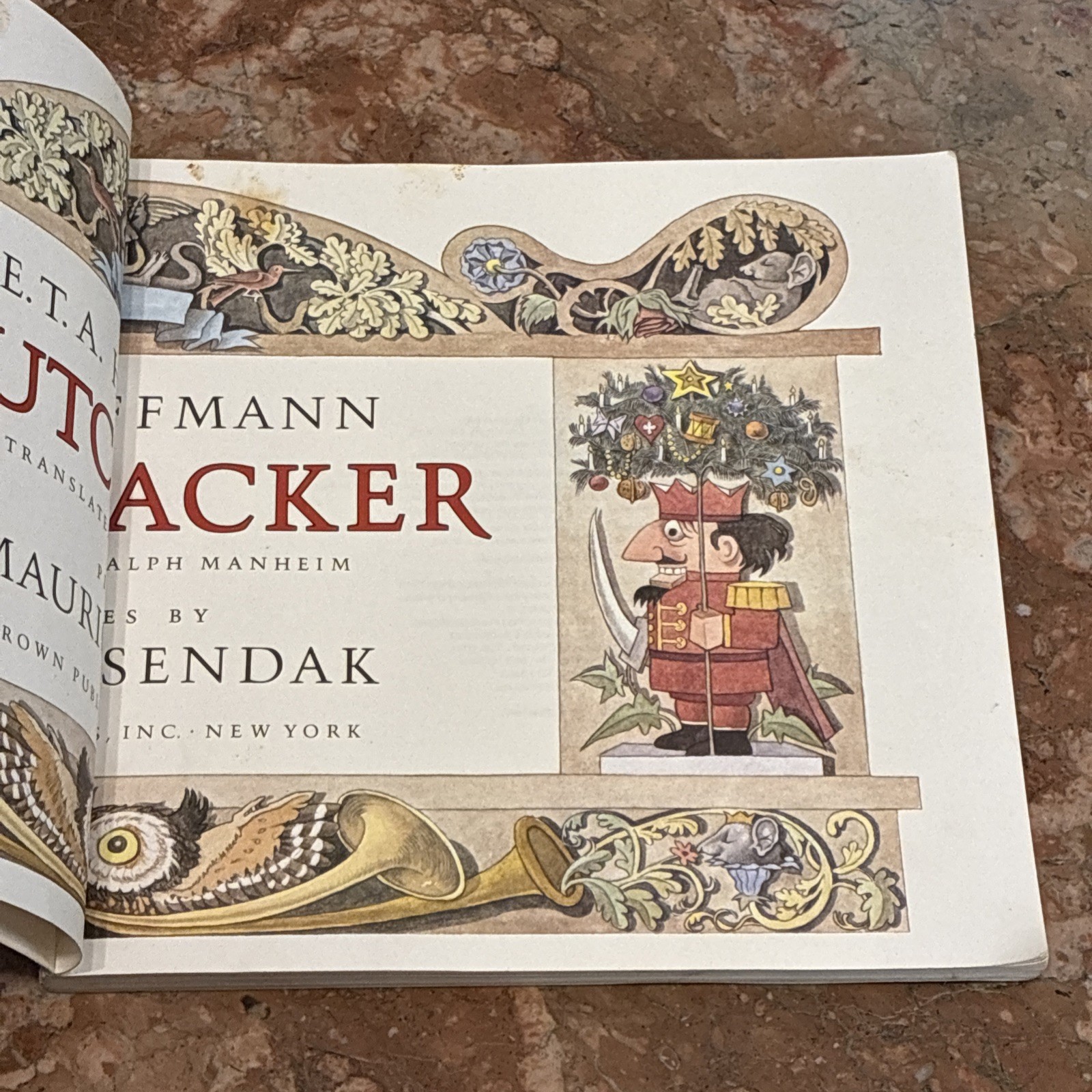 Signed Book Maurice Sendak Nutcracker ETA Hoffman Vintage Children’s Books 1984