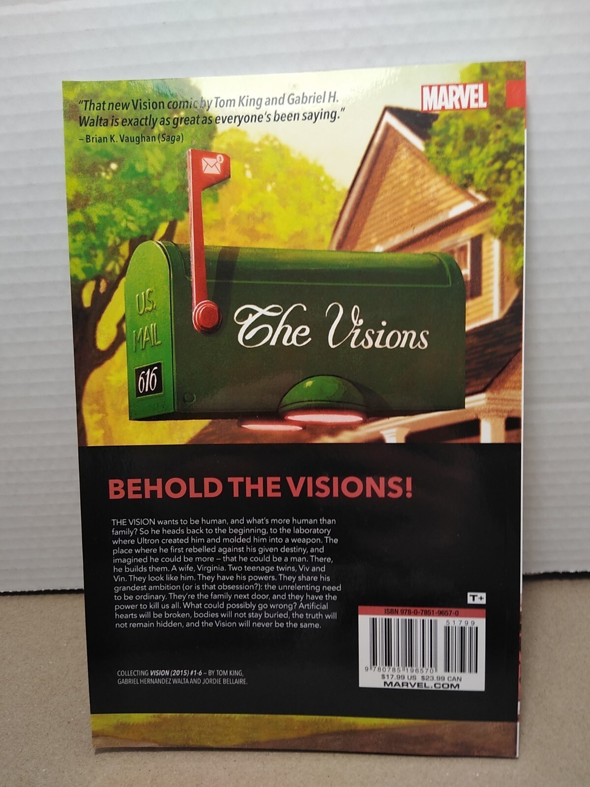 Vision #1 Little Worse Than Human – King / Walta – 2016 – 1st Printing Paperback