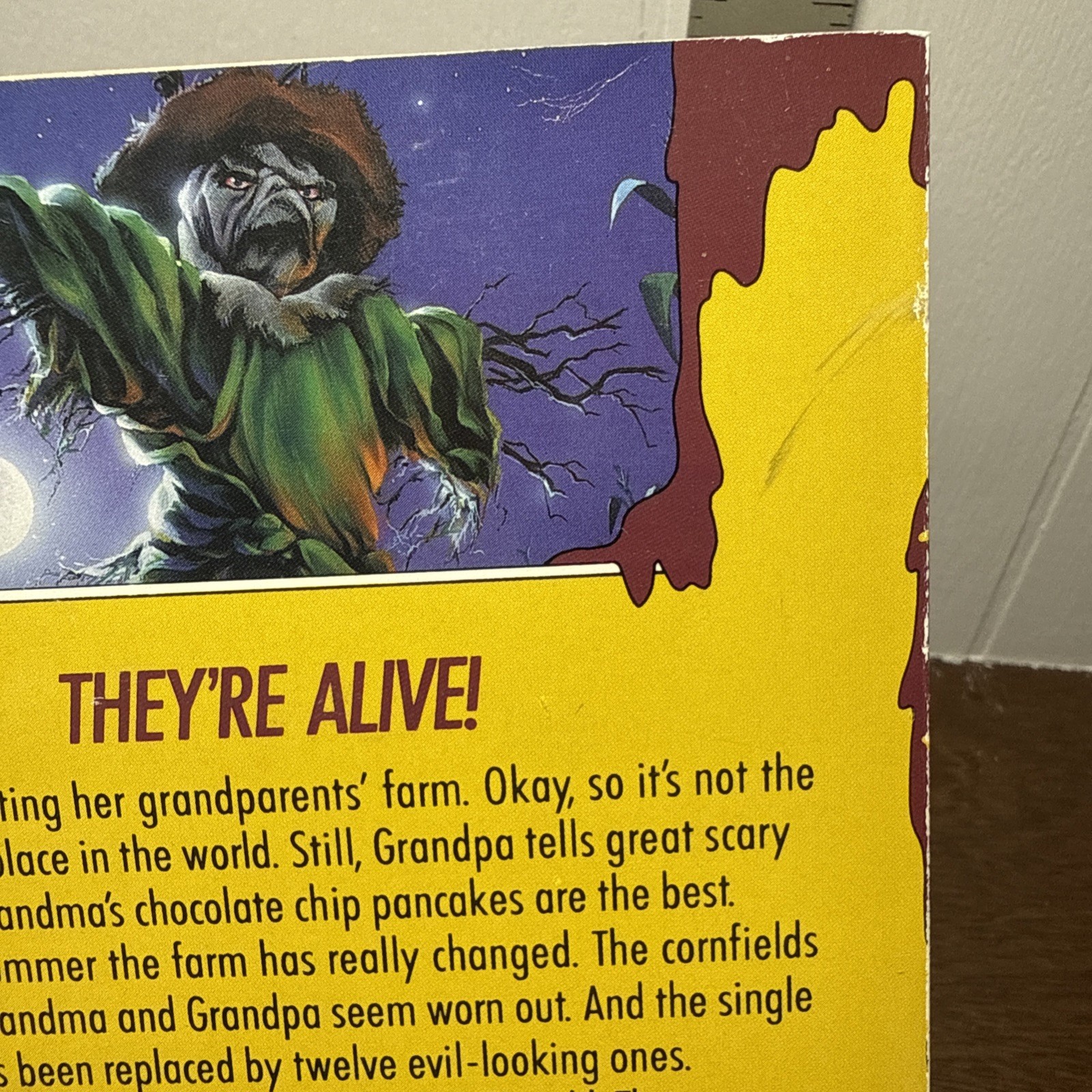 Goosebumps Scarecrow Walks At Midnight TRUE 1st Print Bookmark R.L. Stine #20