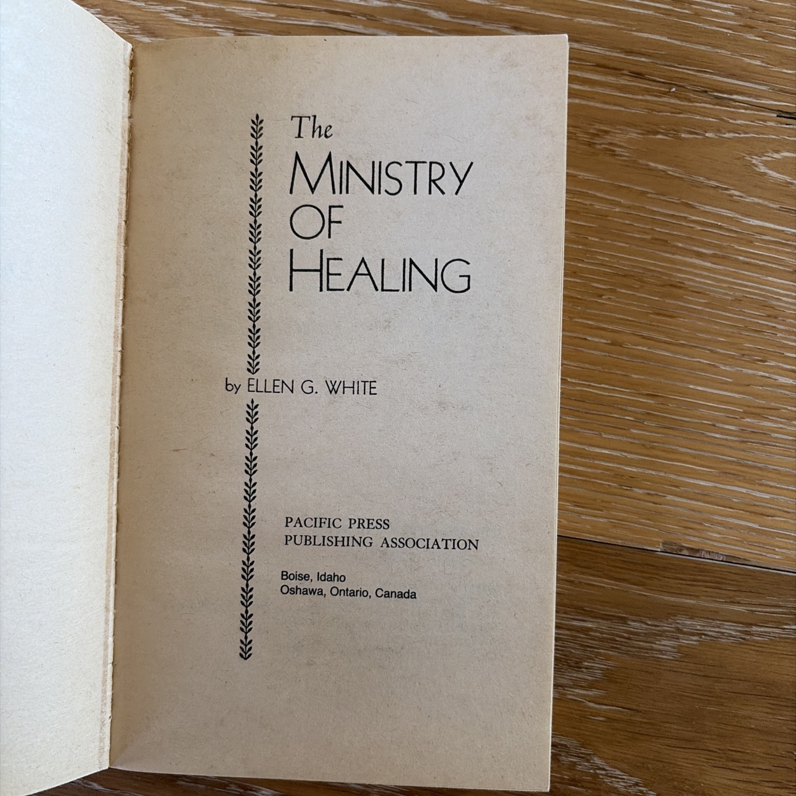 The Ministry Of Healing by E.G. White – Vintage 1974 Paperback –