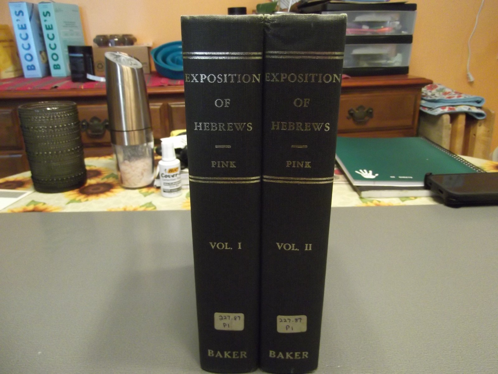 An Exposition of Hebrews 2 Volume Set Hardcover 1963 Arthur W. Pink