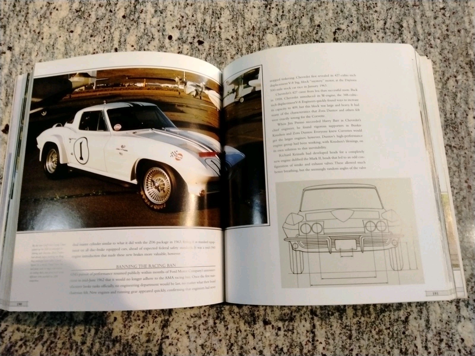 CORVETTE 50 YEARS OFFICIAL ANNIVERSARY BOOK RANDY LEFFINGWELL 383 PAGES