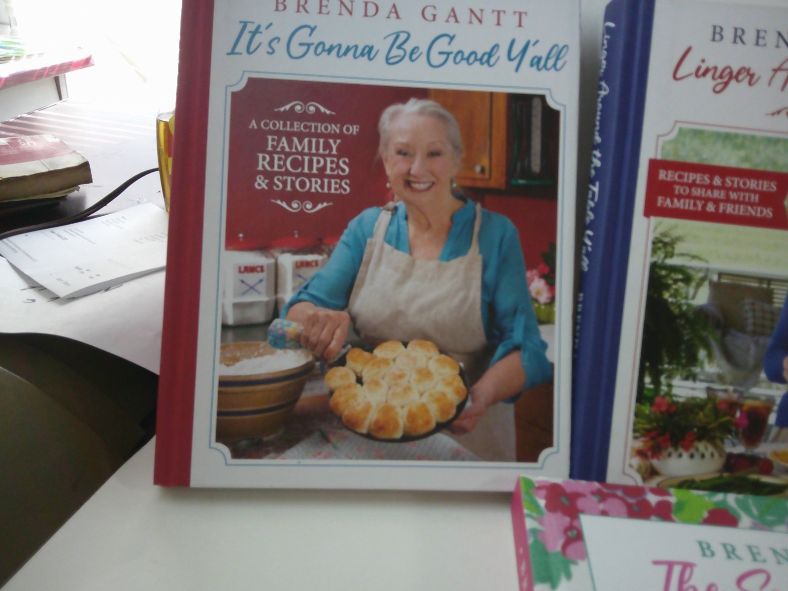 BRENDA GANTT ALL 3 COMPLETE COOKBOOKS + SOUTHERN MIRROR, ALL STILL IN BOX