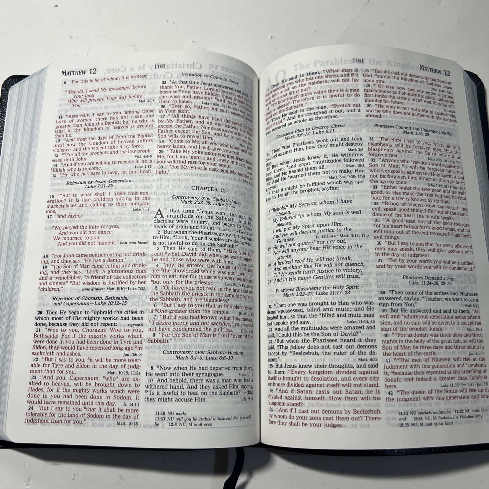 PROPHECY STUDY BIBLE NKJV NELSON 1465B GENUINE BONDED LEATHER JOHN HAGEE VG
