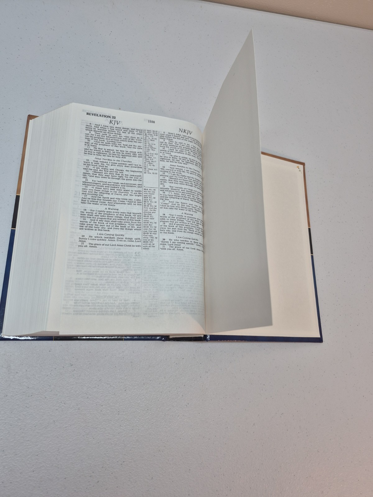 Nelson’s KJV/NKJV Parallel Bible with Center-Column References 1st Pages Removed