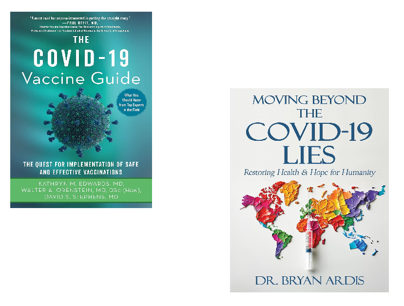 2 book Set The Covid-19 Vaccine Guide + the Covid-19 Lies Paperback Free shipp