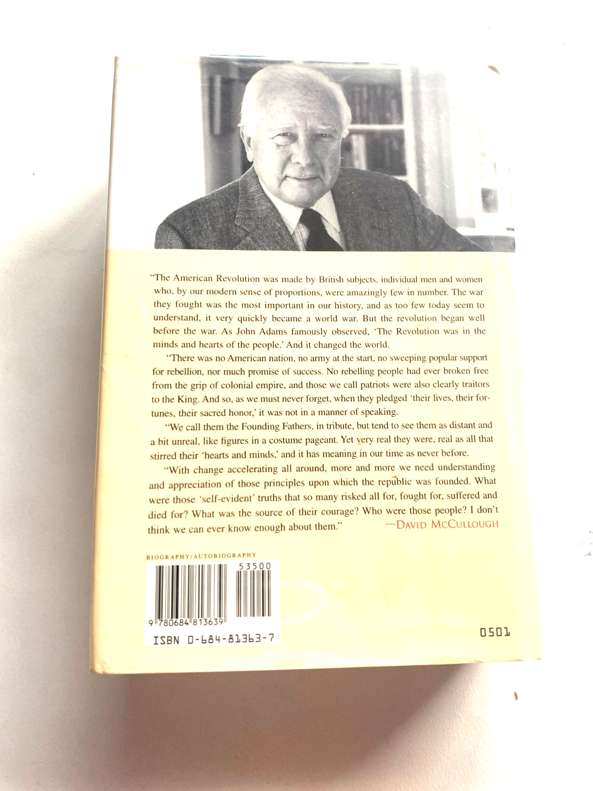 A RARE 1ST EDITION! JOHN ADAMS by DAVID MCCULLOUGH (2001) A FINE HARDCOVER W/DJ