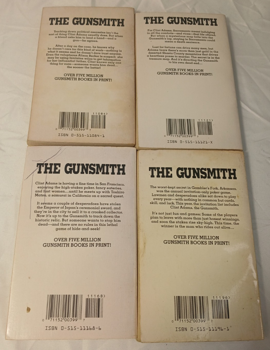 Lot of 13 The Gunsmith – J. R. Roberts – Books 131-134, 136, 138,0140-143, +3