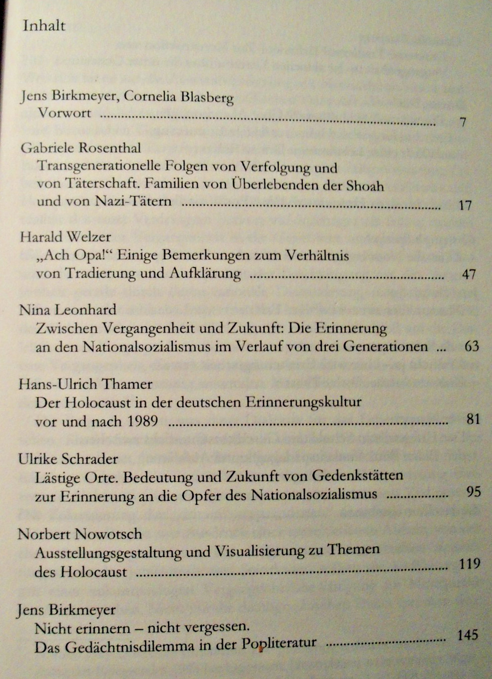 Erinnern des Holocaust? von Jens Birkmeyer, Aisthesis Verlag