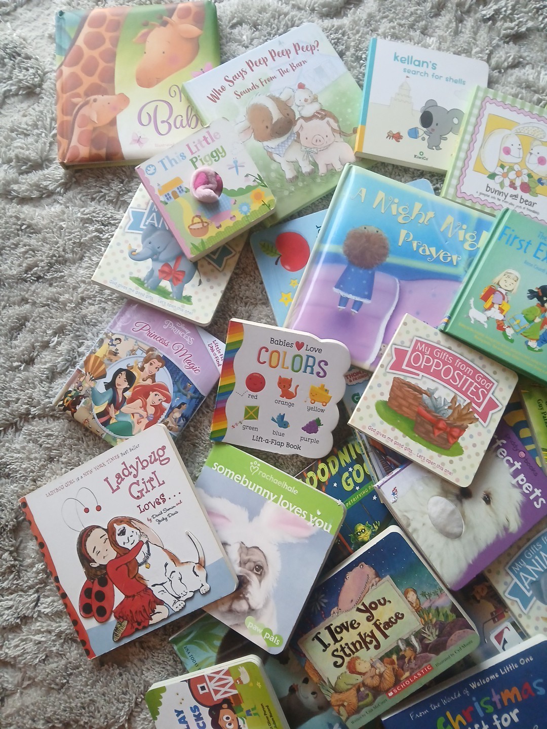 Lot Of 10 Board Books For Toddlers Assorted Bedtime Stories Fun Library