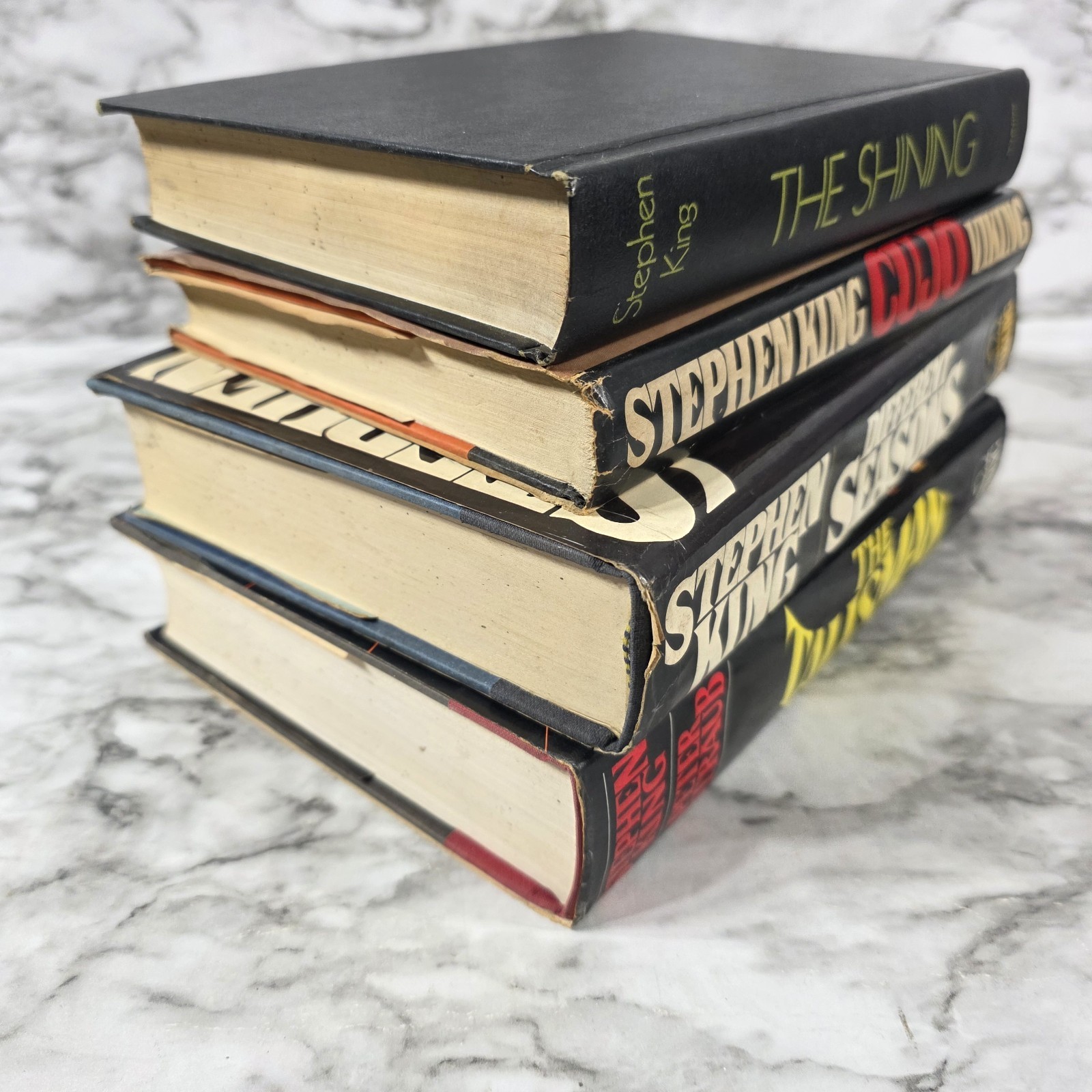 Stephen King Hardcover Book Lot 4 Talisman Cujo Shining Seasons READ DESCRIPTION