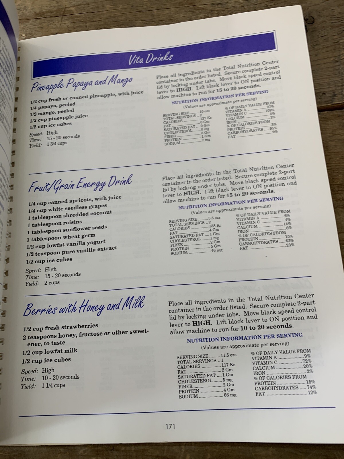 Vita Mix Recipes and Instructions and Getting Started Plus