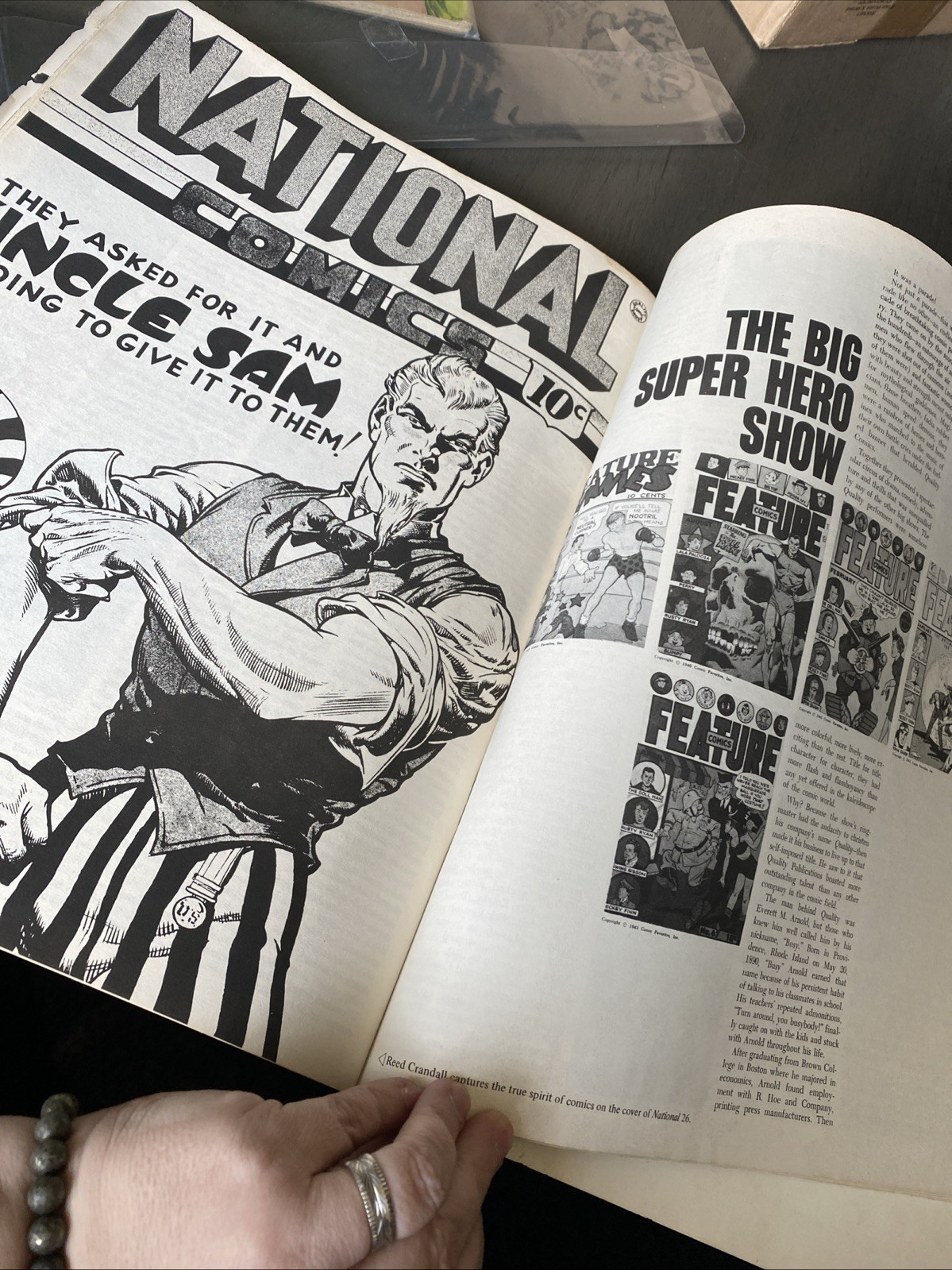 VTG 1972 HISTORY OF COMICS 2 STERANKO SUPERGRAPHICS CAPT AMERICA FURY
